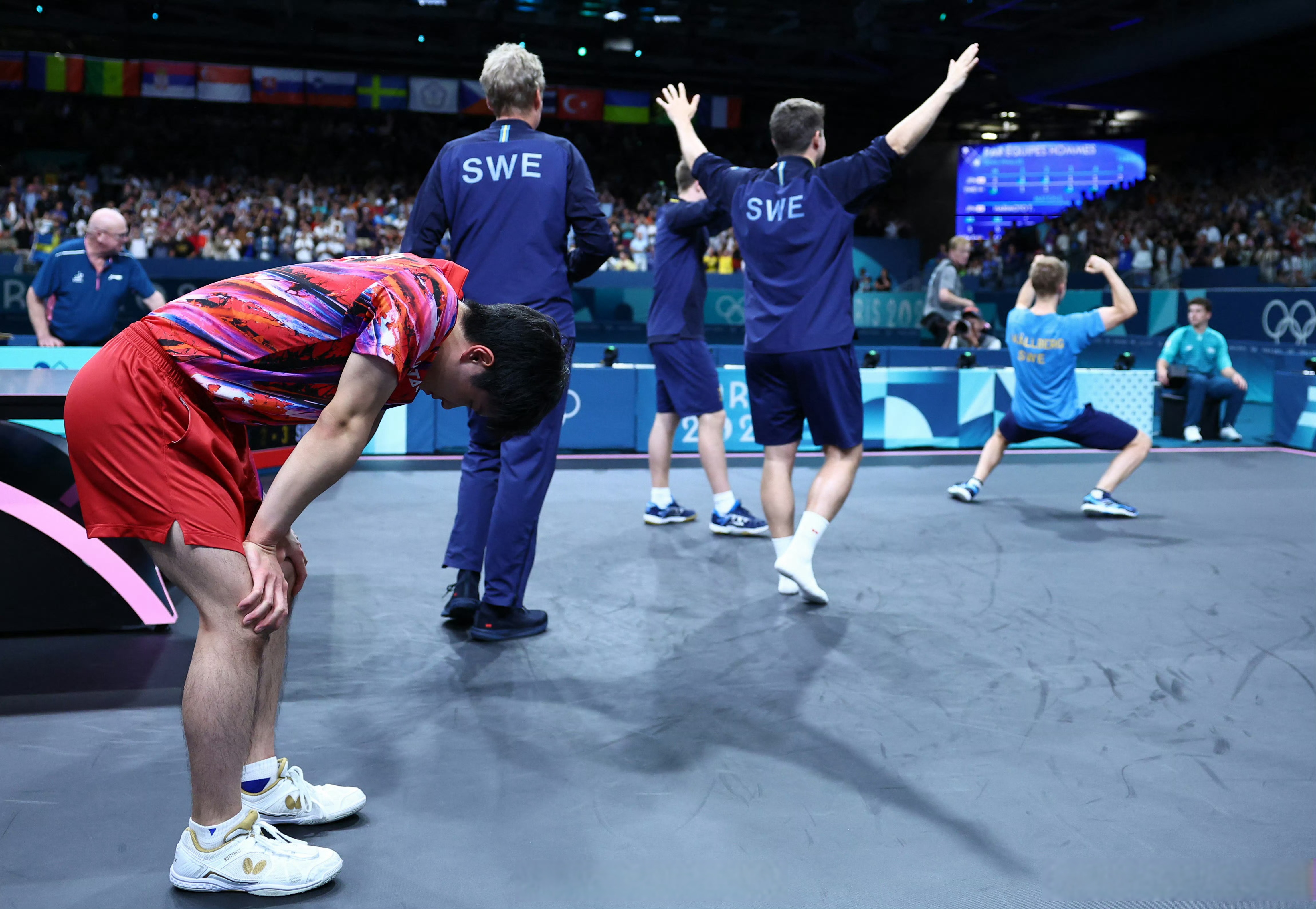 瑞典队力克法国队,张本智和关键制胜 瑞典队力克法国队,张本智和关键制胜